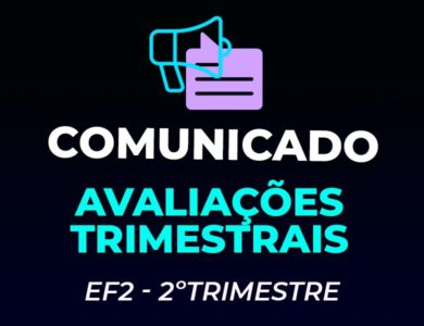 EF2 | CRONOGRAMA DAS AVALIAÇÕES TRIMESTRAIS-2º. TRI/2020