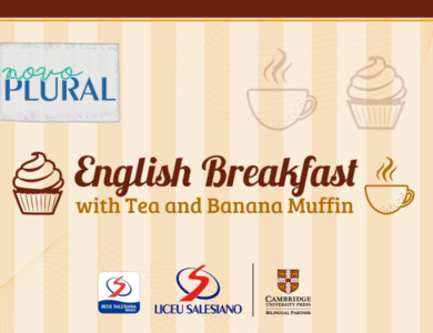 ENGLISH BREAKFAST WITH TEA AND BANANA MUFFIN