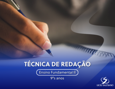 Técnica de Redação com os 9ºs anos